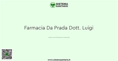 farmacia da prada berbenno|Farmacia Da Prada Dott. Luigi .